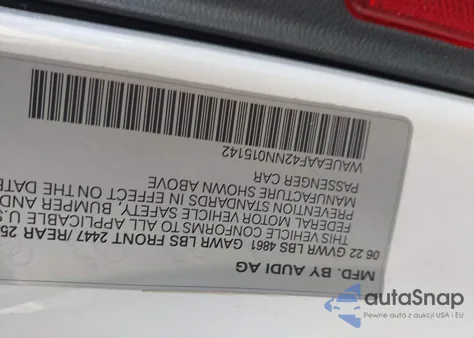 2022 Audi A4 Premium Plus 45 Tfsi S Line Quattro S Tronic z USA, uszkodzony, nr VIN WAUEAAF42NN015142